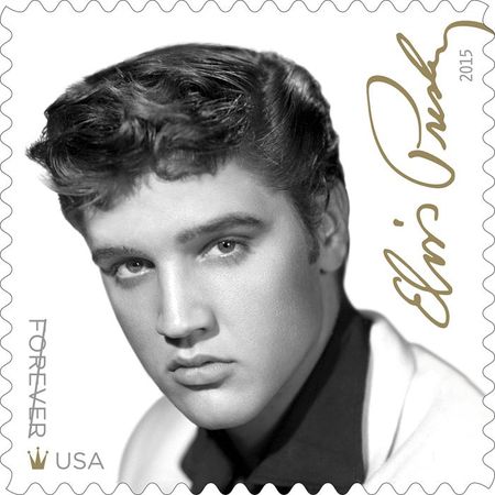 100 Elvis Presley Forever Stamps Unused Rock & Roll Singer Black and White Postage for Collecting, Gifting or Mailing